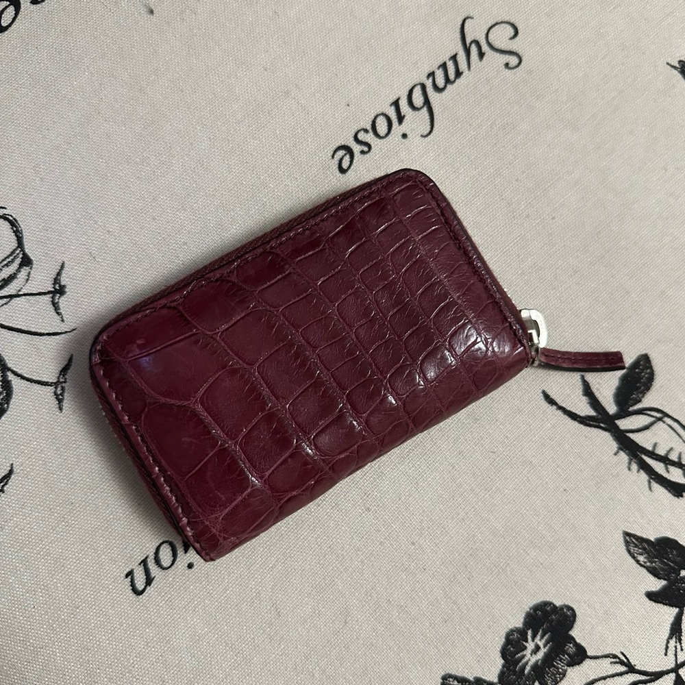 GUCCI CROCODILE CARD HOLDER